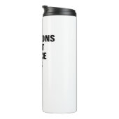 拒否勇気付けられる単語文字アートが拒否 タンブラー (回転右)