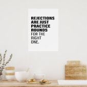 拒否勇気付けられる単語文字アートが拒否 ポスター (キッチン)