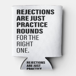 拒否勇気付けられる単語文字アートが拒否 缶クーラー