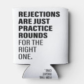 拒否勇気付けられる単語文字アートが拒否 缶クーラー (裏面)