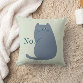拒否猫 クッション