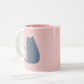 拒否猫 ツートーンマグカップ (正面左)