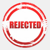 拒否 ラウンドシール (正面)