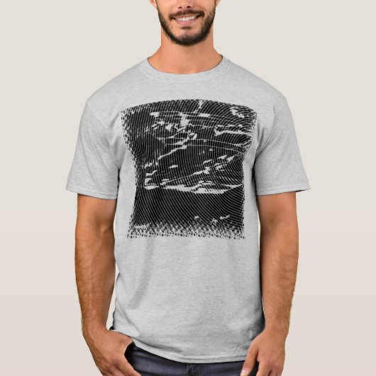 拔け穴の男性Hexxusのティー Tシャツ (正面)