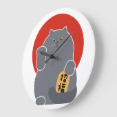 招きタケチヨ ラージ壁時計 (傾斜)