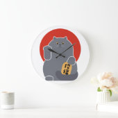 招きタケチヨ ラージ壁時計 (ホーム)