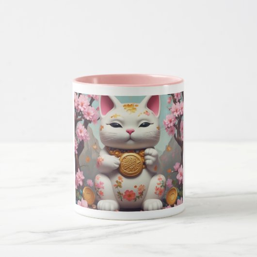 招き猫おばあちゃん マグカップ (中央)