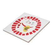 招き猫かわいいラッキーキャット タイル (側面)