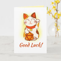 招き猫とD20 RPGサイコロ幸運