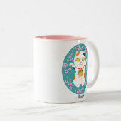 招き猫の幸日本の福 ツートーンマグカップ (正面右)