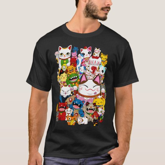 招き猫コレクション Tシャツ (正面)