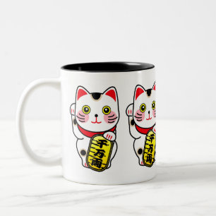 招き猫ジャパン・ラッキーキャット ツートーンマグカップ