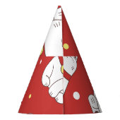 招き猫ドードルパタ日本のーン。 パーティーハット (裏面)