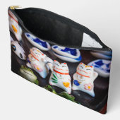 招き猫フィギュア アクセサリーポーチ (見開き)