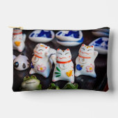 招き猫フィギュア アクセサリーポーチ (正面)