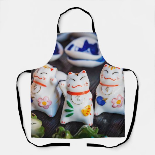 招き猫フィギュア エプロン (正面)