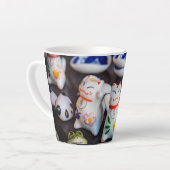 招き猫フィギュア カフェラテマグ (左アングル)