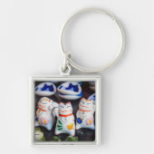 招き猫フィギュア キーホルダー (正面)