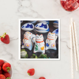 招き猫フィギュア スタンダードカクテルナプキン