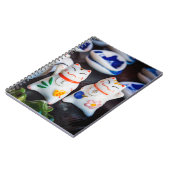 招き猫フィギュア ノートブック (左側)