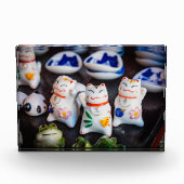 招き猫フィギュア フォトブロック (正面)