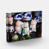 招き猫フィギュア フォトブロック (左)