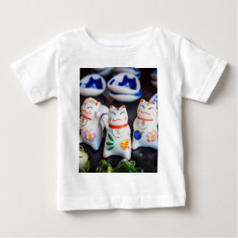 招き猫フィギュア ベビーTシャツ