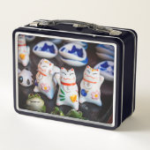 招き猫フィギュア メタルランチボックス (裏面)