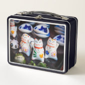 招き猫フィギュア メタルランチボックス (正面)