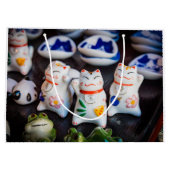 招き猫フィギュア ラージペーパーバッグ (裏面)