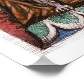 招き猫ポスター – 仏猫 ポスター (角)