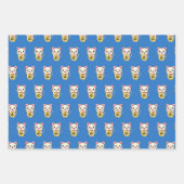 招き猫ミックス – ラッキーキャット ラッピングペーパーシート (正面3)