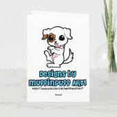 招き猫ラッキーキャットテンプレート カード (裏面)