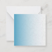 招き猫ラッキープルーエフラットノート ノートカード (裏面)