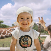 招き猫ラッキープルーエ ベビーTシャツ