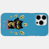 招き猫ラッキープルーエ Case-Mate iPhoneケース (裏面 (横))