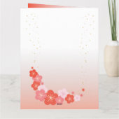 招き猫ラッキープルーナフォールディング サンキューカード (裏面)