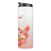 招き猫ラッキープルーナ タンブラー (回転右)