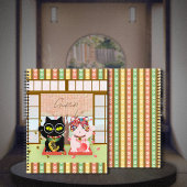 招き猫ラッキープルーナ ノートブック