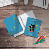 招き猫ラッキーポイルエスパイラル ノートブック