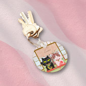 招き猫ラッキーポイルーナラウンド キーホルダー