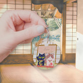 招き猫ラッキーポイルーナラウンド キーホルダー