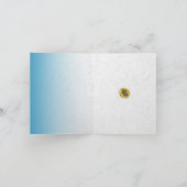 招き猫ラッキーポユー折り札カード ノートカード (内部)