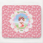 招き猫ラッキールナ マウスパッド (正面)