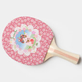招き猫ラッキールナ 卓球ラケット (横)