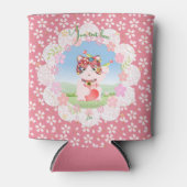 招き猫ラッキールナ 缶クーラー (正面)