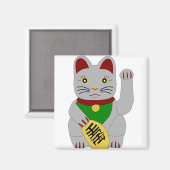 招き猫ラッキー マグネット (正面/裏面)