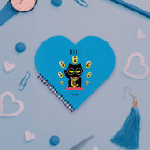 招き猫吉祥ハート型スパイラルバインド ノートブック