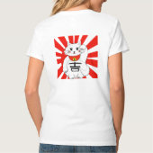招き猫招き招きベックニング Tシャツ (裏面)