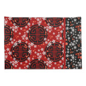 招き猫日本のなびくコイ 枕カバー (裏面-右)